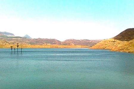 Blackwaters of Pali Bhutivali Dam near Sohana Eco Retreat